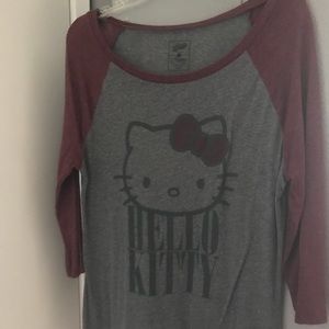 Hello Kitty raglan style women’s shirt